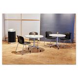 Safco® At-Your-Disposal Vertex Receptacle, 38 gal, Polyethylene, Black (SAF9799BL) Each