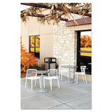 Safco® Evos Series Steel Waste Container, 38 gal, Steel, Black (SAF9934BL) Each