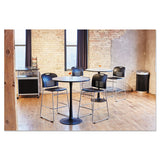 Safco® At-Your-Disposal Vertex Receptacle, 38 gal, Polyethylene, Black (SAF9799BL) Each