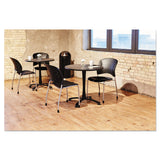 Safco® Dome Top Receptacle with Spring-Loaded Door, 15 gal, Steel, Black (SAF9636BL) Each