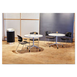 Safco® At-Your-Disposal Vertex Receptacle, 38 gal, Polyethylene, Black (SAF9799BL) Each