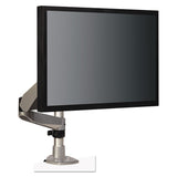 3M™ Dual Monitor Swivel Arm, 360 Degree Rotation, +15 Degree/-90 Degree Tilt, 180 Degree Pan, Black/Gray, Supports 30 lb (MMMMA140MB) Each