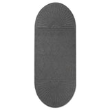 Guardian EcoGuard Diamond Floor Mat, Double Fan, 36 x 96, Charcoal (MLLEGDDF030804) Each