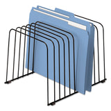 Fellowes® Wire Desktop Organizer, 11 Sections, Letter to Legal Size Files, 9" x 11.38" x 8", Black (FEL72112) Each