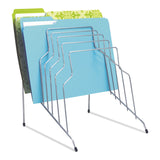 Fellowes® Wire Step File, 8 Sections, Letter to Legal Size Files, 10.13" x 12.13" x 11.81", Silver (FEL72604) Each