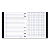 Blueline® NotePro Quad Notebook, Data/Lab-Record Format with Narrow and Quadrille Rule Sections, Black Cover, (96) 9.25 x 7.25 Sheets (REDA44C81) Each