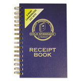 Rediform® Gold Standard Money Receipt Book, Two-Part Carbonless, 5 x 2.75, 3 Forms/Sheet, 225 Forms Total (RED8L829) Each