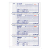 Rediform® Money Receipt Book, Softcover, Three-Part Carbonless, 7 x 2.75, 4 Forms/Sheet, 100 Forms Total (RED8L808) Each