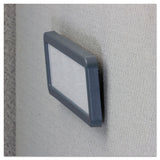 Universal® Recycled Cubicle Nameplate with Rounded Corners, 9 x 2.5, Charcoal (UNV08223) Each