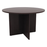 Alera® Alera Valencia Round Conference Table with Legs, 42" Diameter x 29.5h, Espresso (ALEVA7142ES) Each