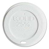 Eco-Products® EcoLid 25% Recycled Content Hot Cup Lid, White, Fits 10 oz to 20 oz Cups, 100/Pack, 10 Packs/Carton (ECOEPHL16WR) Case of 1000