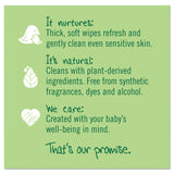 Seventh Generation® Free and Clear Baby Wipes, 7 x 7, Unscented, White, 64/Flip-Top Pack (SEV34208) Pack of 64