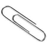 ACCO Paper Clips, #3, Smooth, Silver, 100 Clips/Box, 10 Boxes/Pack (ACC72320) 10 Boxes of 100 Paper Clips