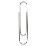 ACCO Paper Clips, Jumbo, Smooth, Silver, 100 Clips/Box, 10 Boxes/Pack (ACC72580) 10 Boxes of 100