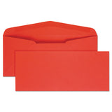 Quality Park™ Colored Envelope, #10, Commercial Flap, Gummed Closure, 4.13 x 9.5, Red, 25/Pack (QUA11134) Pack of 25