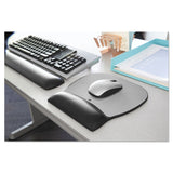 3M™ Antimicrobial Gel Large Mouse Pad with Wrist Rest, 9.25 x 8.75, Black (MMMMW310LE)