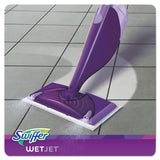 Swiffer® WetJet Mop, 11 x 5 White Cloth Head, 46" Purple/Silver Aluminum/Plastic Handle (PGC92811KT) 1 Kit