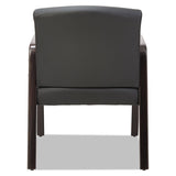 Alera® Alera Reception Lounge WL Series Guest Chair, 24.21" x 24.8" x 32.67", Black Seat, Black Back, Espresso Base (ALERL4319E) Each
