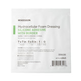 McKesson Foam Dressing 7 X 7 Inch With Border Film Backing Silicone Gel Adhesive Sacral Sterile (886434_CS) 200/CS