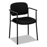 HON® VL616 Stacking Guest Chair with Arms, Fabric Upholstery, 23.25" x 21" x 32.75", Black Seat, Black Back, Black Base (BSXVL616VA10) Each