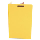Universal® Bright Colored Pressboard Classification Folders, 2" Expansion, 1 Divider, 4 Fasteners, Legal Size, Yellow Exterior, 10/Box (UNV10214) Each