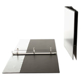 Universal® Economy Round Ring View Binder, 3 Rings, 1.5" Capacity, 11 x 8.5, Black (UNV20971) Each