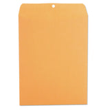 Universal® Kraft Clasp Envelope, #93, Square Flap, Clasp/Gummed Closure, 9.5 x 12.5, Brown Kraft, 100/Box (UNV35265) Case of 100