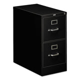 HON® 310 Series Vertical File, 2 Letter-Size File Drawers, Black, 15" x 26.5" x 29" (HON312PP) Each