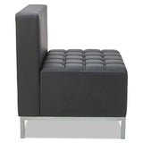 Alera® Alera QUB Series Powered Armless L Sectional, 26.38w x 26.38d x 30.5h, Black (ALEQB8116P) Each