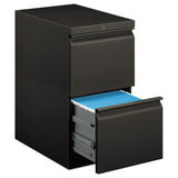 HON® Brigade Mobile Pedestal, Left or Right, 2 Letter-Size File Drawers, Charcoal, 15" x 22.88" x 28" (HON33823RS) Each
