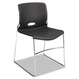 HON® Olson Stacker High Density Chair, Supports Up to 300 lb, 17.75" Seat Height, Lava Seat, Lava Back, Chrome Base, 4/Carton (HON4041LA) Carton of 4