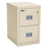 FireKing® Compact Turtle Insulated Vertical File, 1-Hour Fire, 2 Legal/Letter File Drawers, Parchment, 17.75" x 22.13" x 27.75" (FIR2R1822CPA) Each