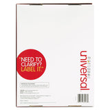 Universal® White Labels, Inkjet/Laser Printers, 1.33 x 4, White, 14/Sheet, 250 Sheets/Box (UNV80003) Box of 3500