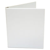 Universal® Economy Round Ring View Binder, 3 Rings, 0.5" Capacity, 11 x 8.5, White (UNV20952) Each