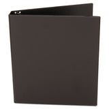 Universal® Deluxe Non-View D-Ring Binder with Label Holder, 3 Rings, 1" Capacity, 11 x 8.5, Black (UNV20761) Each