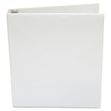 Universal® Economy Round Ring View Binder, 3 Rings, 1" Capacity, 11 x 8.5, White (UNV20962) Each