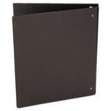 Universal® Deluxe Non-View D-Ring Binder with Label Holder, 3 Rings, 1" Capacity, 11 x 8.5, Black (UNV20761) Each