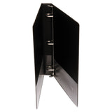 Universal® Deluxe Non-View D-Ring Binder with Label Holder, 3 Rings, 1" Capacity, 11 x 8.5, Black (UNV20761) Each