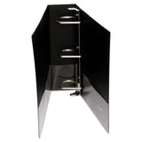 Universal® Slant D-Ring View Binder, 3 Rings, 3" Capacity, 11 x 8.5, Black (UNV20747) Each