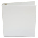 Universal® Economy Round Ring View Binder, 3 Rings, 1.5" Capacity, 11 x 8.5, White (UNV20972) Each