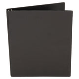 Universal® Economy Non-View Round Ring Binder, 3 Rings, 1" Capacity, 11 x 8.5, Black (UNV31401) Each