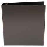 Universal® Economy Round Ring View Binder, 3 Rings, 1.5" Capacity, 11 x 8.5, Black (UNV20971) Each