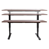 Alera® AdaptivErgo Sit-Stand 3-Stage Electric Height-Adjustable Table Base with Memory Control, 48.06" x 24.35" x 25" to 50.7",Black (ALEHT3SAB) Each