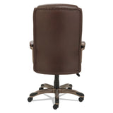 Alera® Alera Veon Series Executive High-Back Bonded Leather Chair, Supports Up to 275 lb, Brown Seat/Back, Bronze Base (ALEVN4159) Each