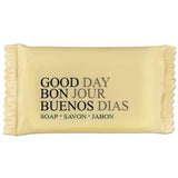 Good Day™ Amenity Bar Soap, Pleasant Scent, # 1/2, Individually Wrapped Bar, 1,000/Carton (GTP390050A) Case of 1000