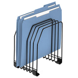 Fellowes® Wire Organizer, 7 Sections, Letter to Legal Size Files, 7.38" x 5.88" x 8.25", Black (FEL68112) Each