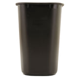 Rubbermaid® Commercial Deskside Plastic Wastebasket, 7 gal, Plastic, Black (RCP295600BK) Each