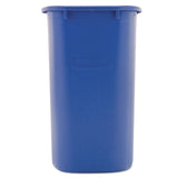 Rubbermaid® Commercial Deskside Recycling Container, Medium, 28.13 qt, Plastic, Blue (RCP295673BE) Each