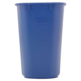 Rubbermaid® Commercial Deskside Recycling Container, Small, 13.63 qt, Plastic, Blue (RCP295573BE) Each