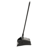 Rubbermaid® Commercial Lobby Pro Upright Dustpan with Wheels, 12.5w x 37h, Polypropylene with Vinyl Coat, Black (RCP253100BK) Each